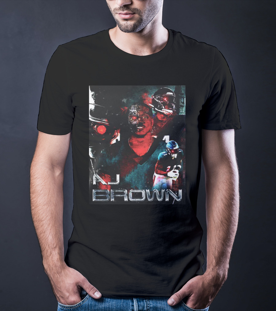 AJ Brown Terminator Game Men Iconic T-Shirt