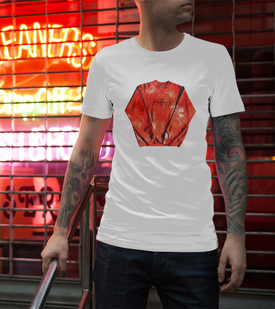 Hiidef3000 Hi Definition Red Black Tie Dye T-Shirt