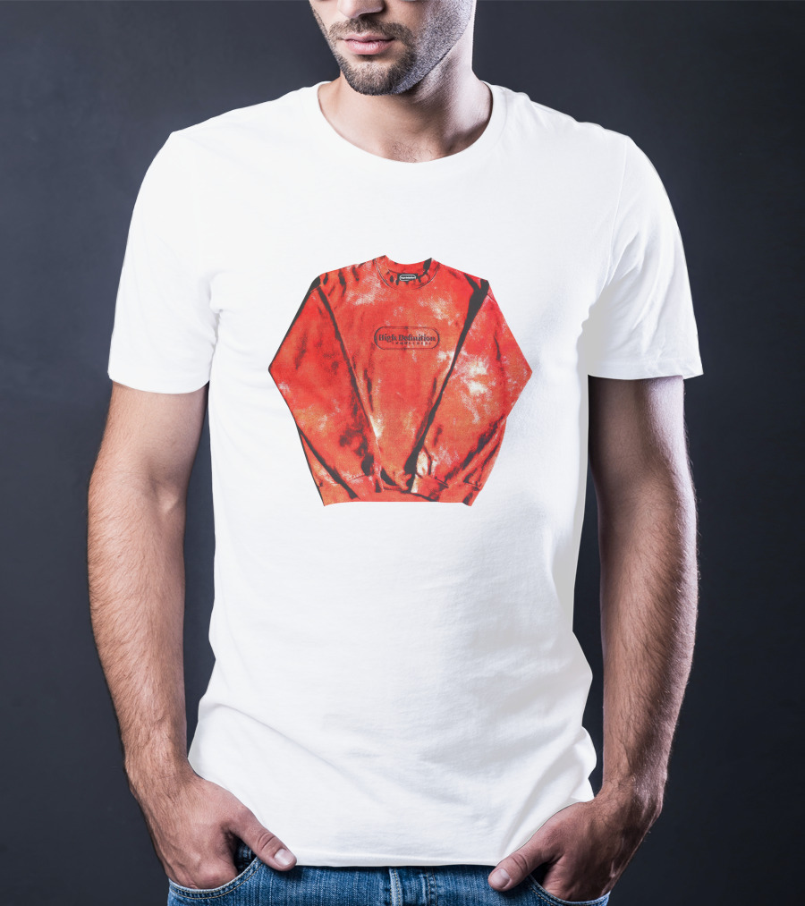 Hiidef3000 Hi Definition Red Black Tie Dye T-Shirt