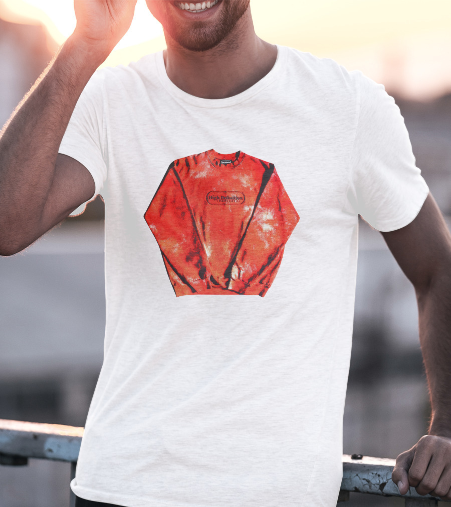 Hiidef3000 Hi Definition Red Black Tie Dye T-Shirt
