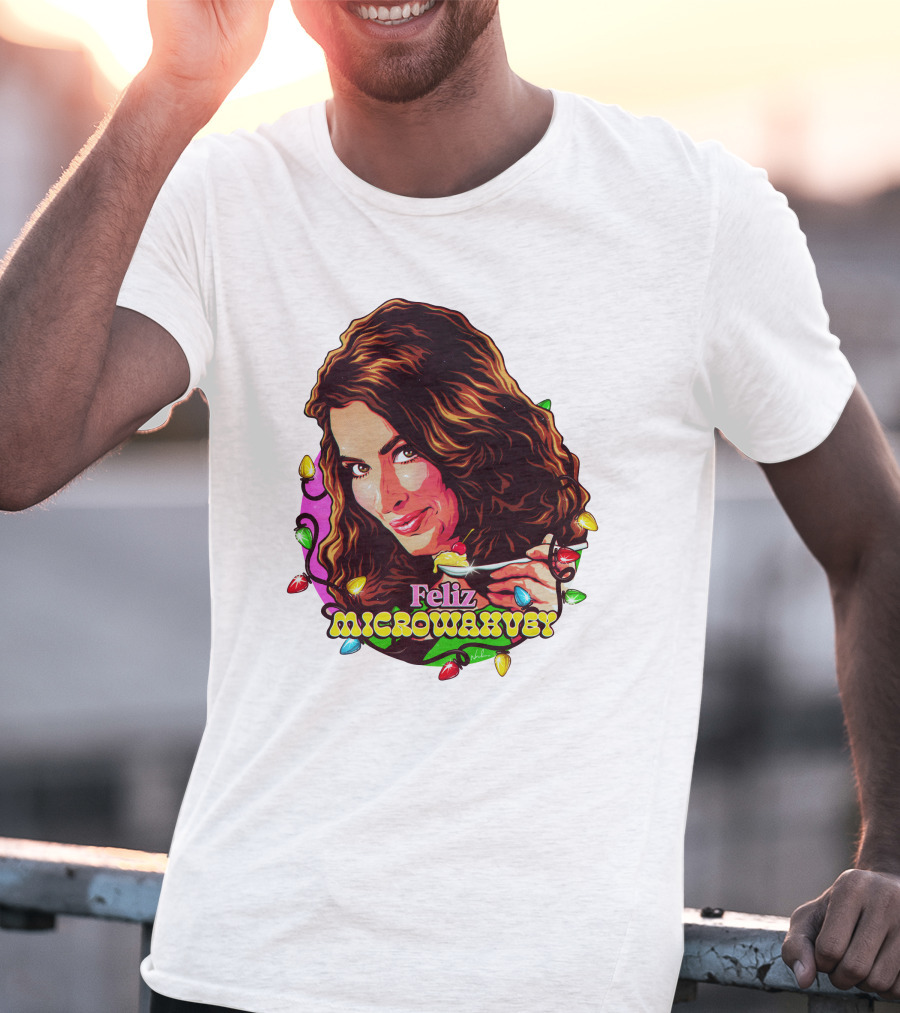 Nordacious Feliz Microwahvey Christmas Lights T-Shirt