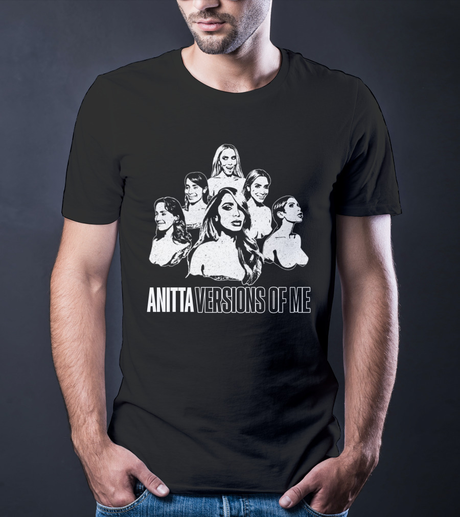 Anitta Versions Of Me Monochrome Fan Account T-Shirt