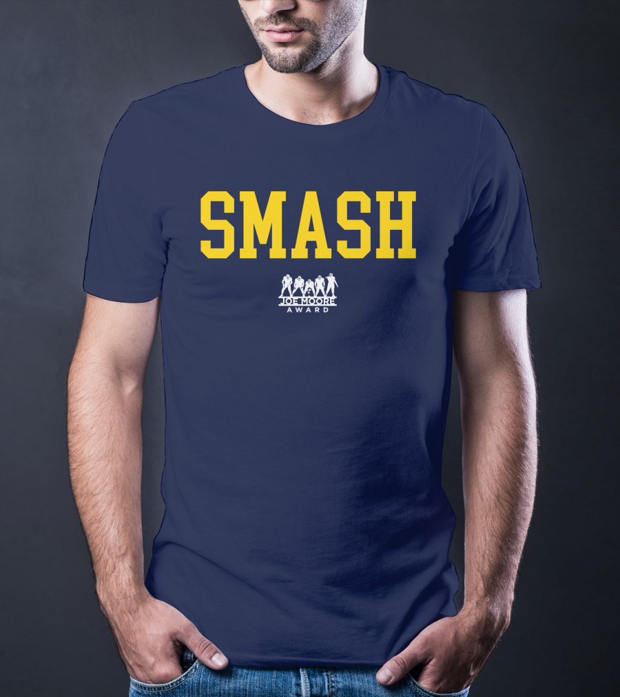 Michigan Football Smash Joe Moore Award T-Shirt