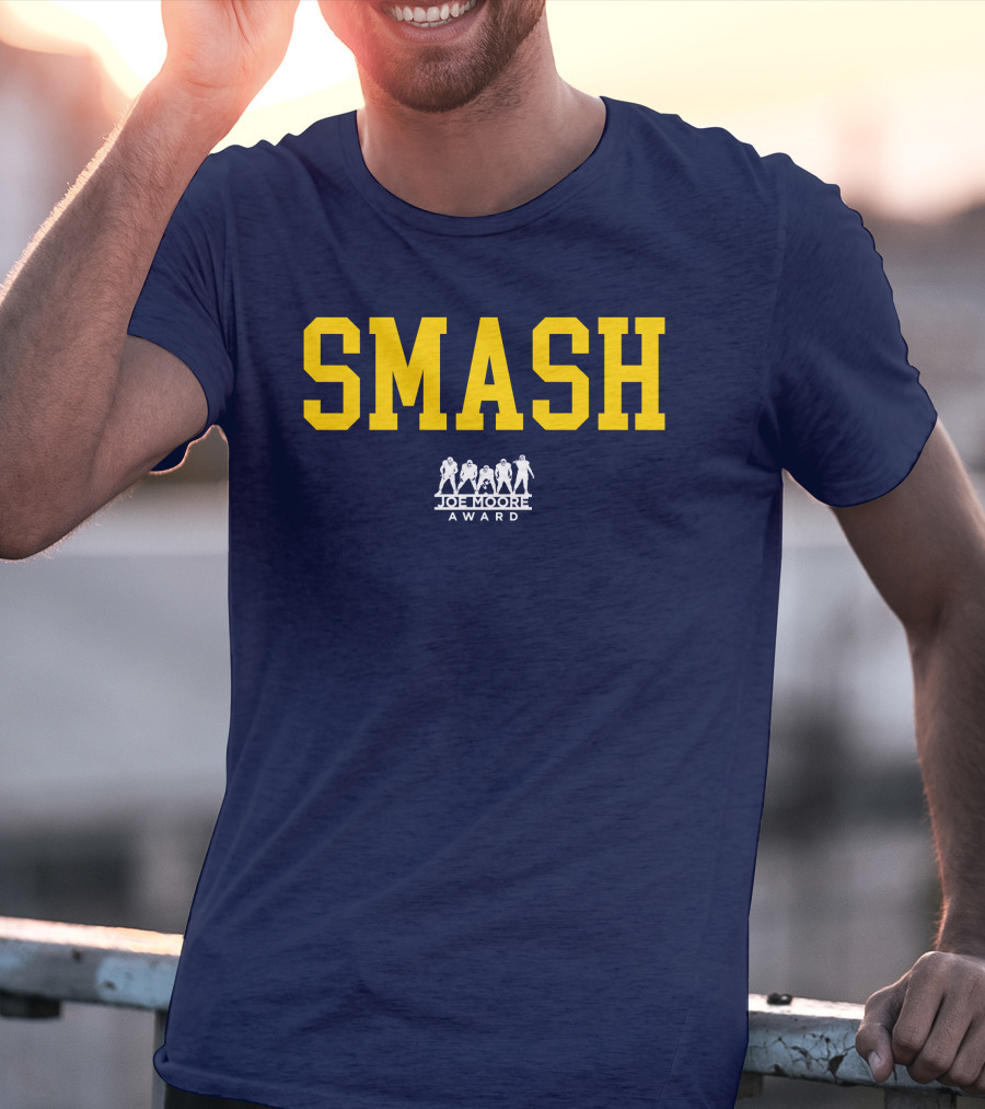 Michigan Football Smash Joe Moore Award T-Shirt