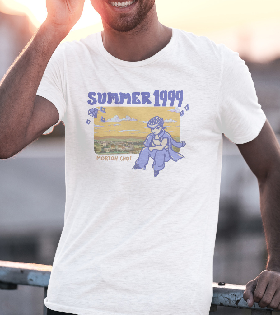 Summer 1999 Morioh Cho Diamond Cityscape With Character T-Shirt