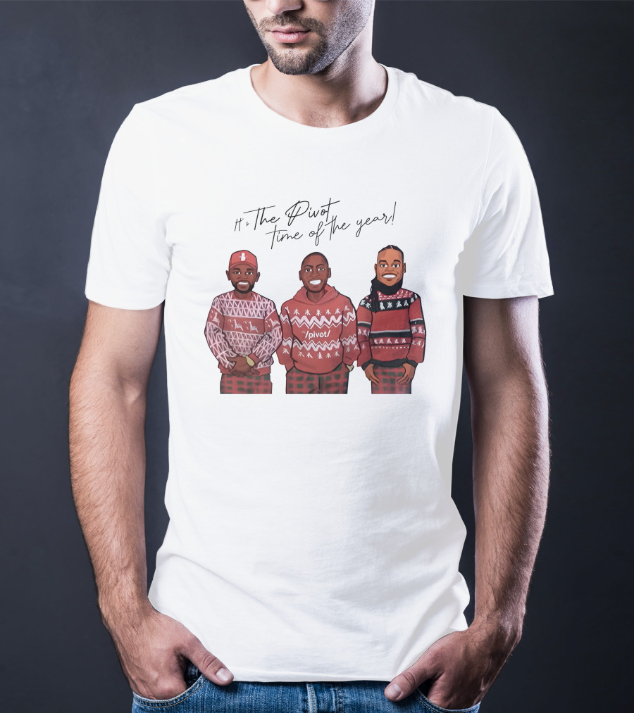 Ryan Clark The Pivot Time Of The Year Holiday Sweater Trio T-Shirt