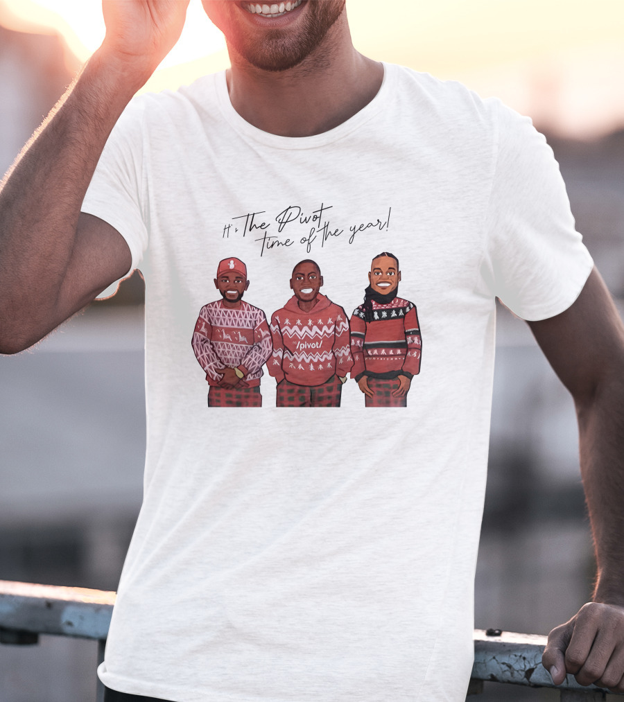 Ryan Clark The Pivot Time Of The Year Holiday Sweater Trio T-Shirt
