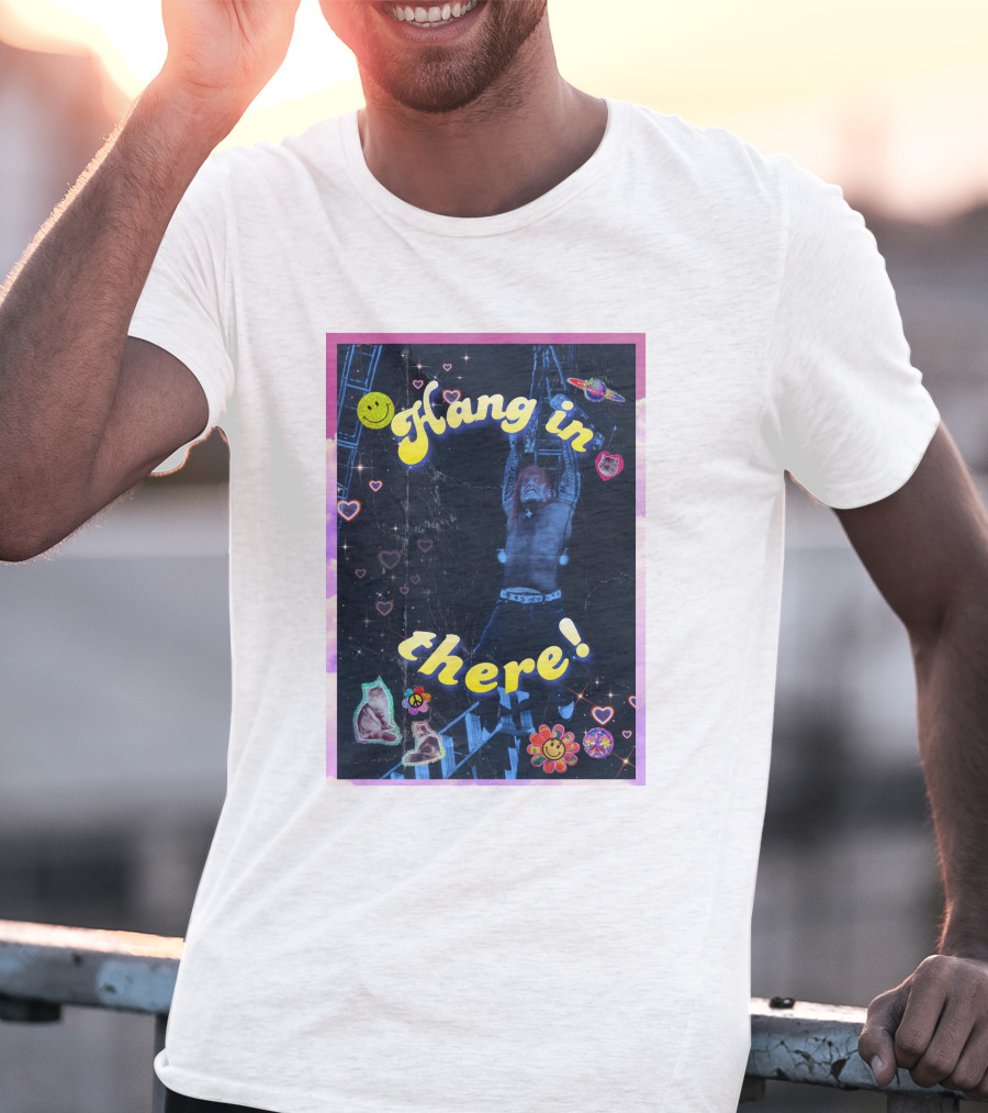 Bruiserbrogan Jeff Hardy Hang In There With Hearts And Smiley Faces T-Shirt