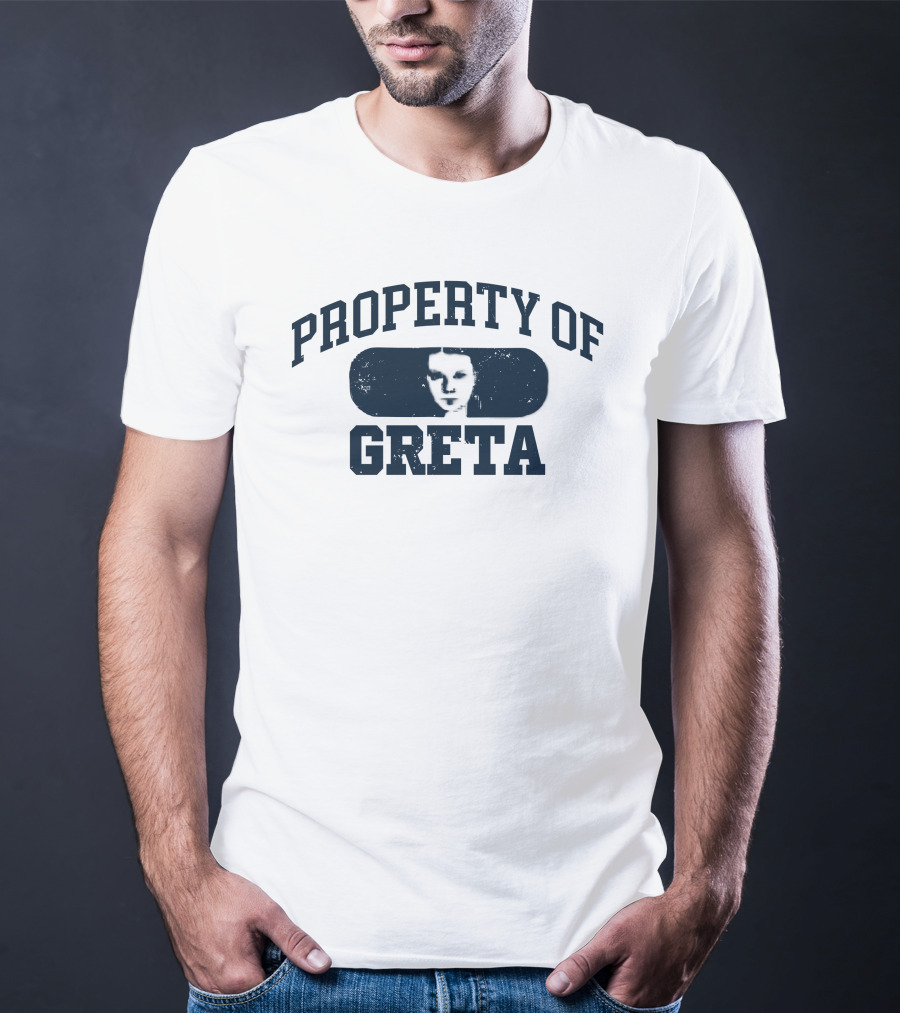 PROPERTY OF GRETA Monochrome Face T-Shirt