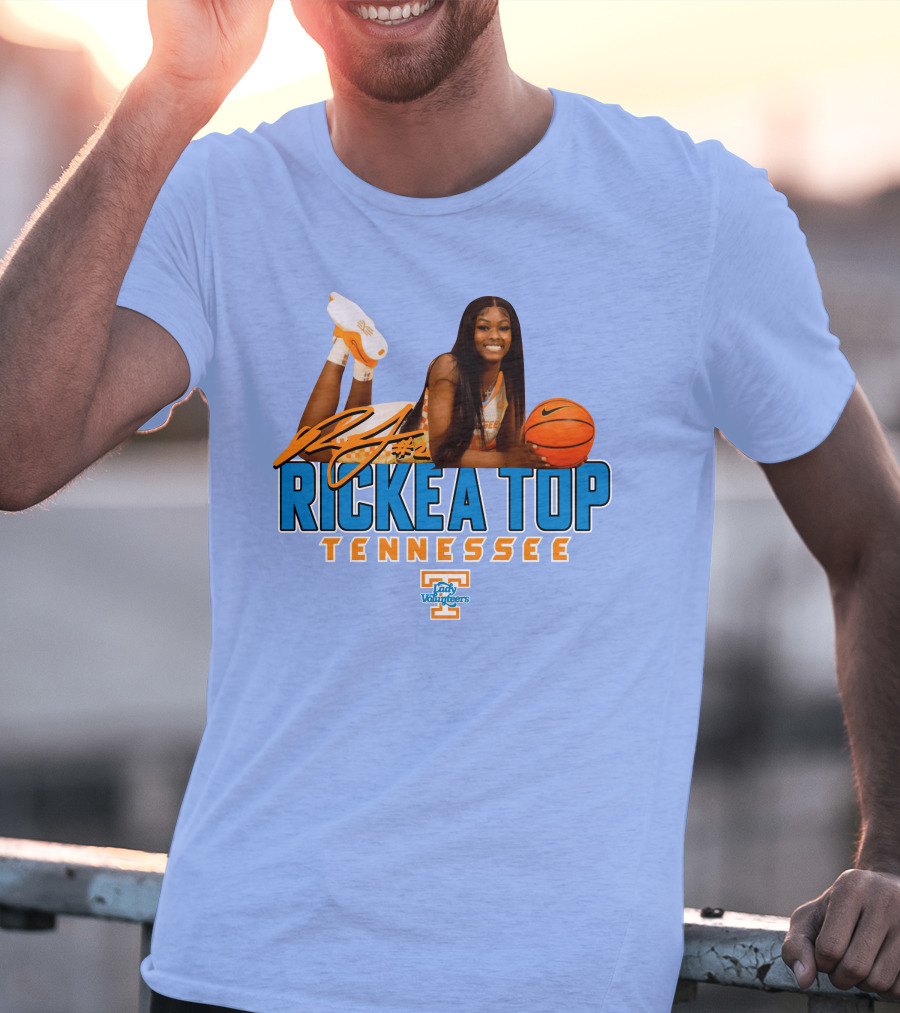 Rickea Top Tennessee Lady Vols Basketball Orange Mountain T-Shirt