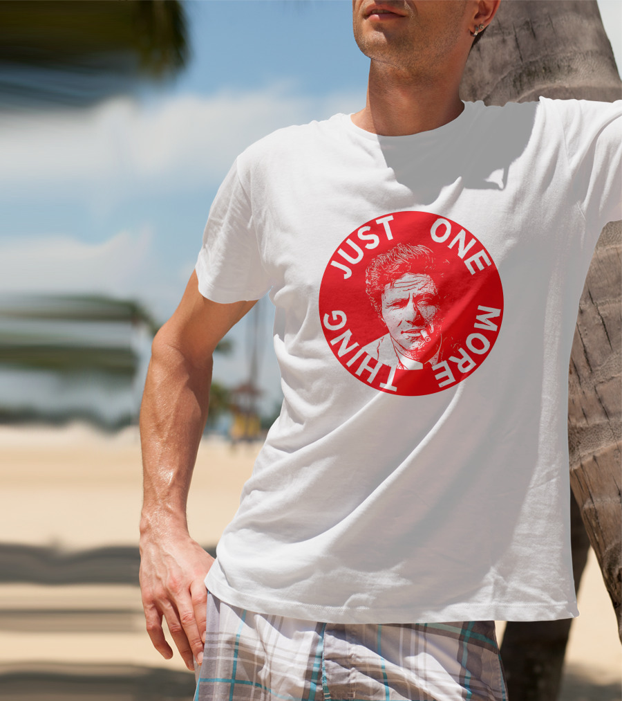 Just One More Thing Mysterious Bookshop Peter Falk T-Shirt