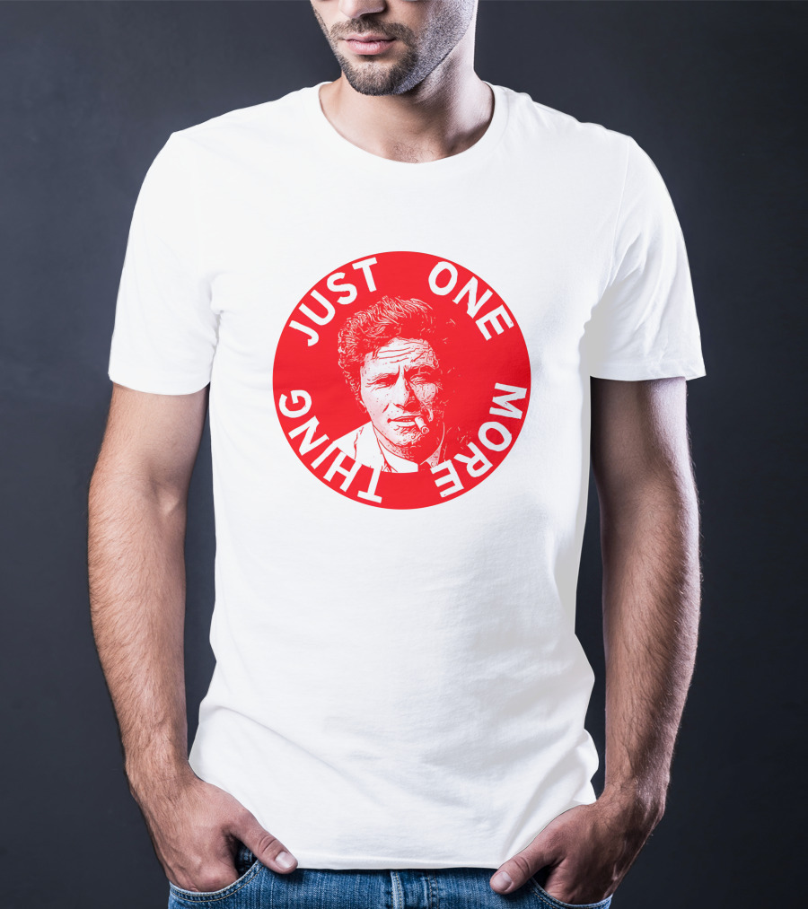 Just One More Thing Mysterious Bookshop Peter Falk T-Shirt