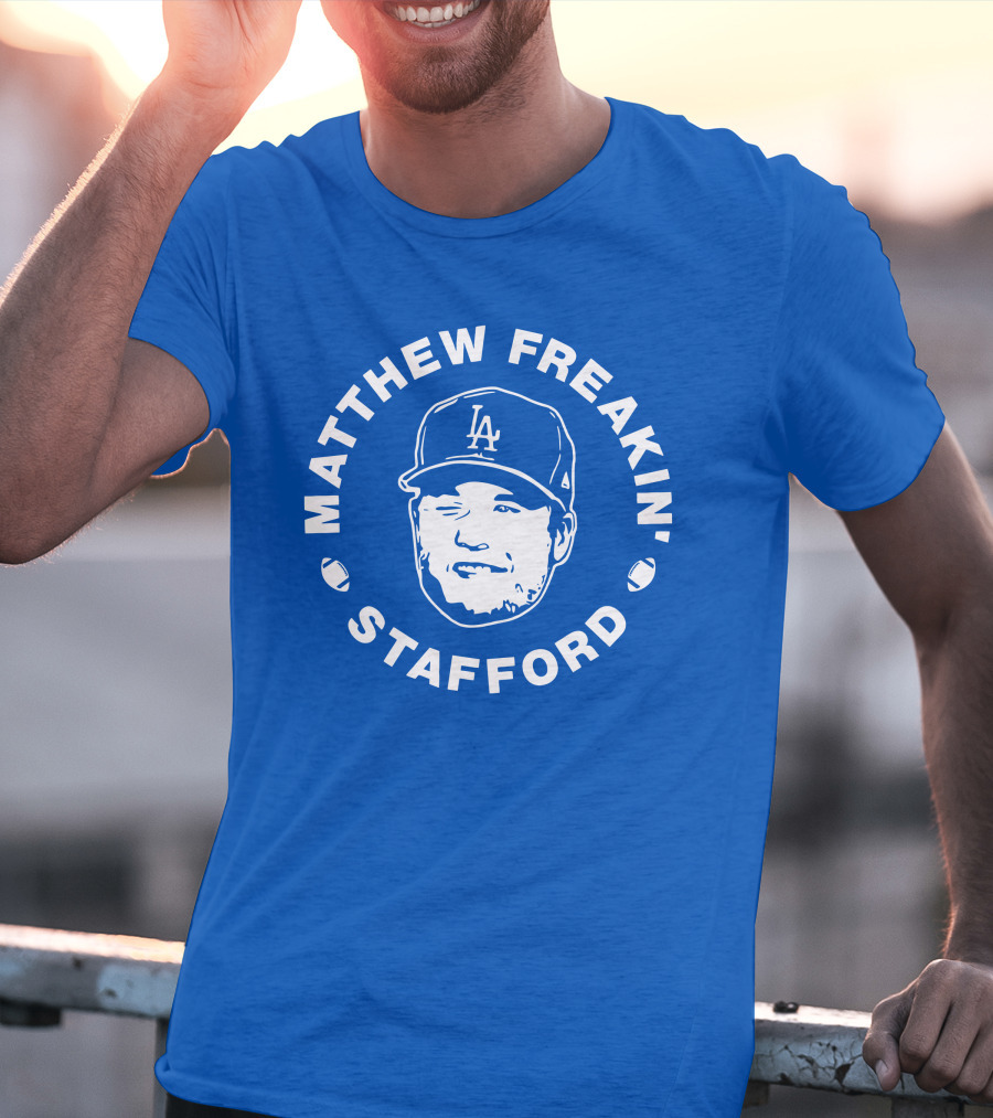 Matthew Freakin' Stafford LA Icon Winking Expression T-Shirt