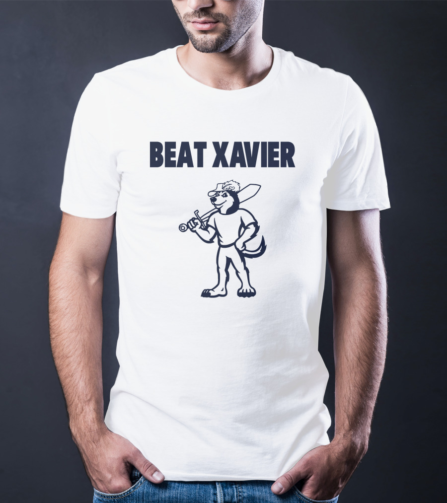 Beat Xavier Mascot With Sword And Cap T-Shirt