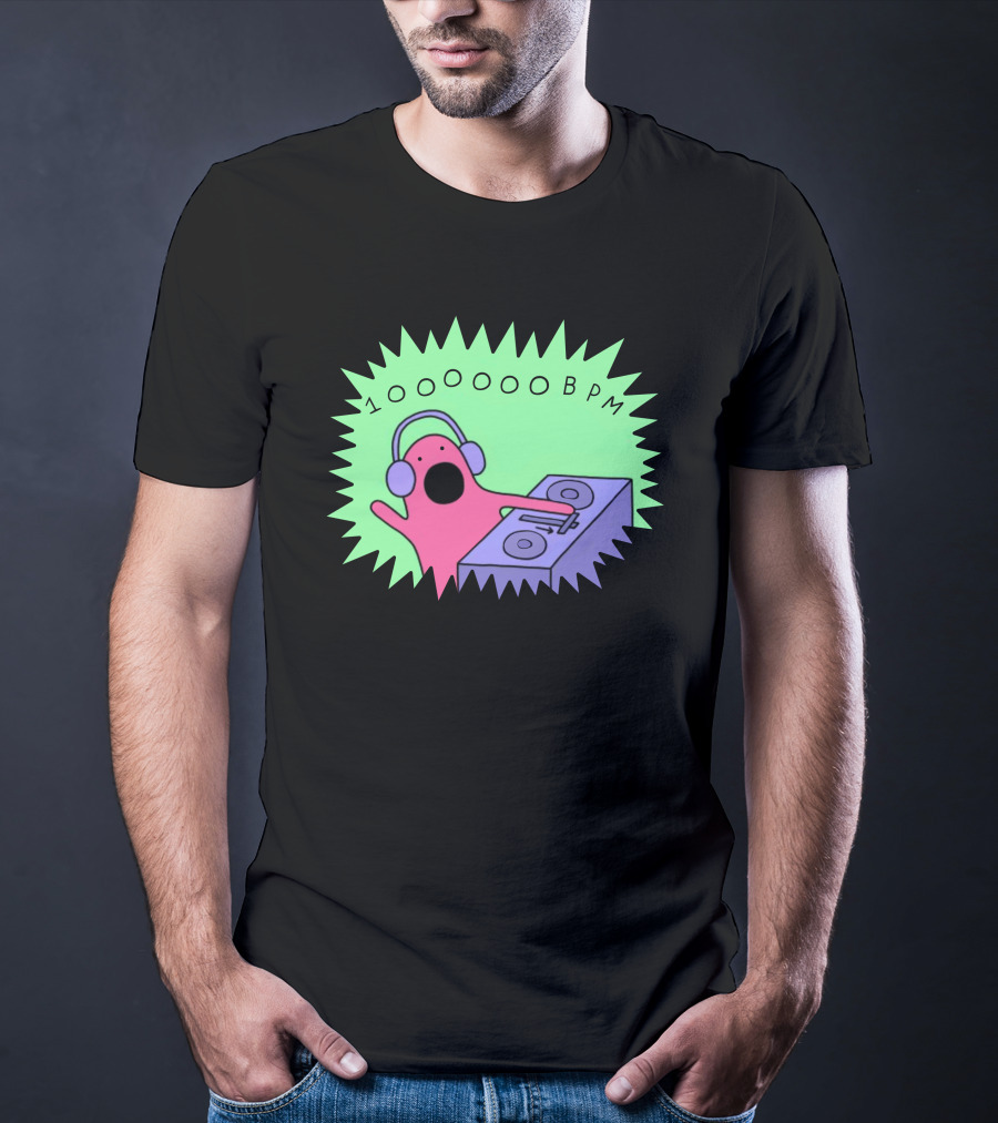 10OOOOBPM DJ Party Music Character T-Shirt