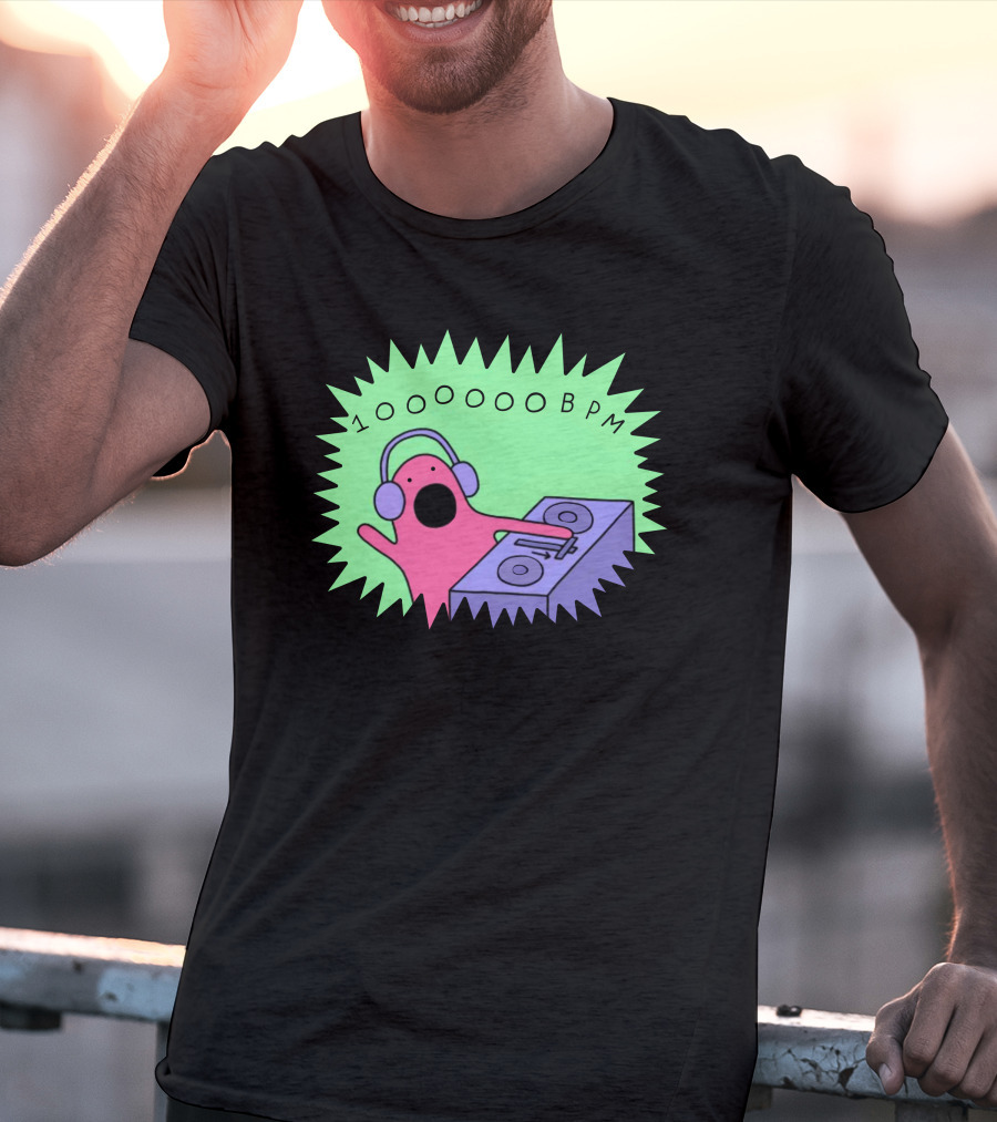 10OOOOBPM DJ Party Music Character T-Shirt