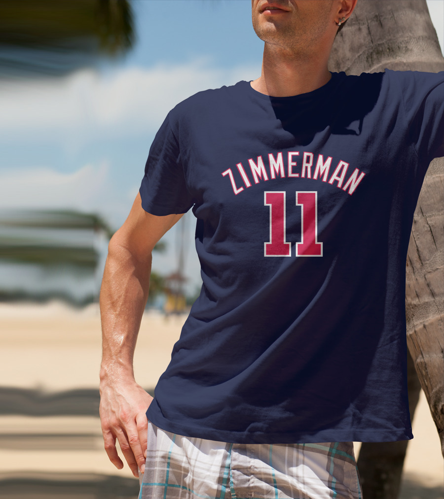 Zimmerman 11 Baseball Jersey Navy Red T-Shirt