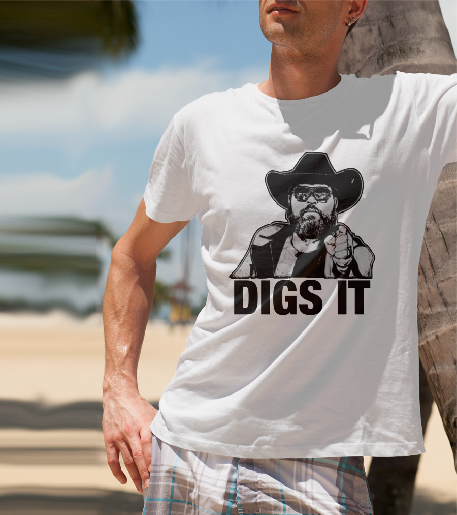 Pat McAfee Cowboy Style Digs It Rugged Look T-Shirt