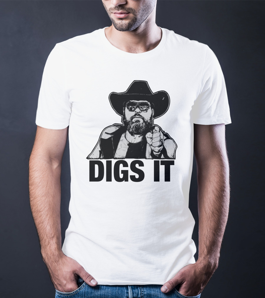 Pat McAfee Cowboy Style Digs It Rugged Look T-Shirt