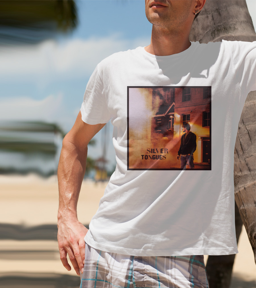 Silver Tongues Urban Night Scene T-Shirt