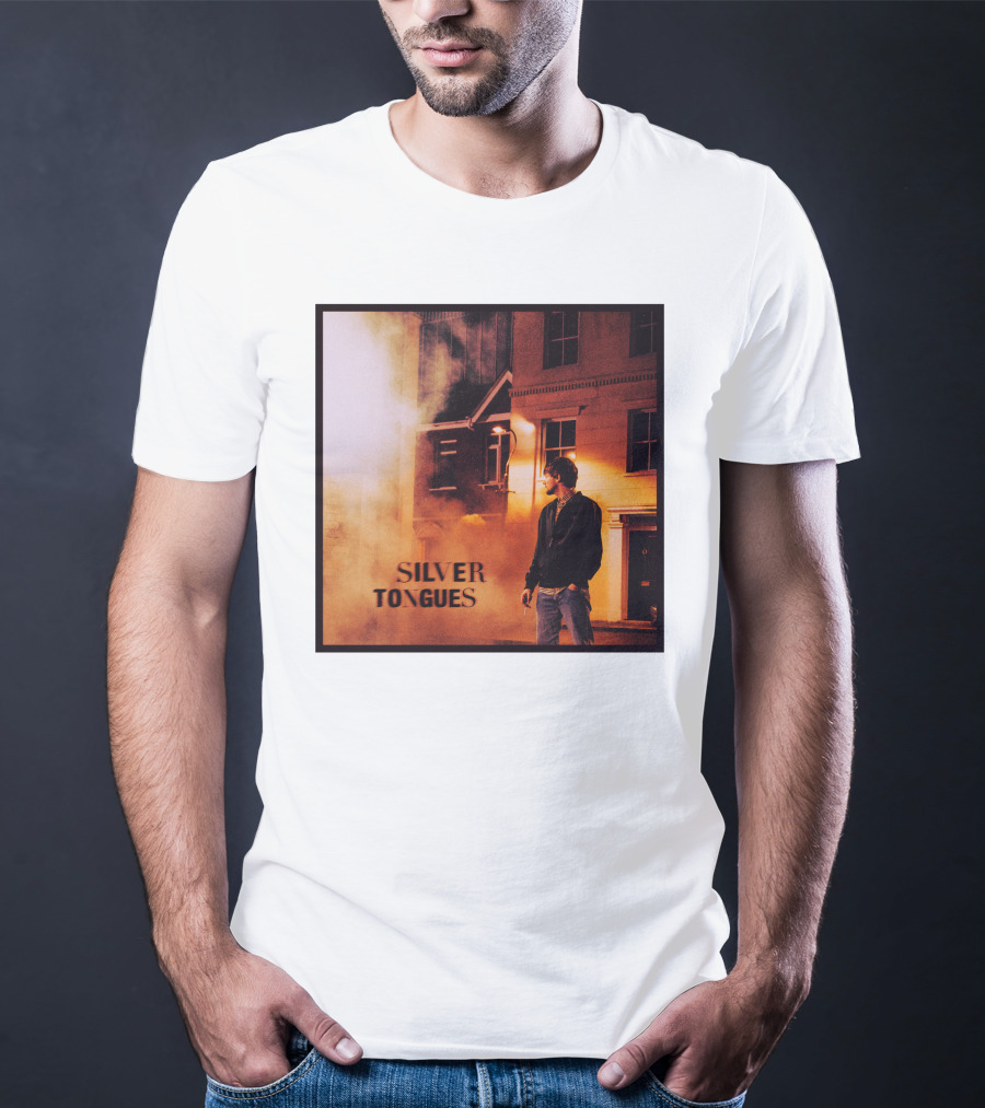 Silver Tongues Urban Night Scene T-Shirt