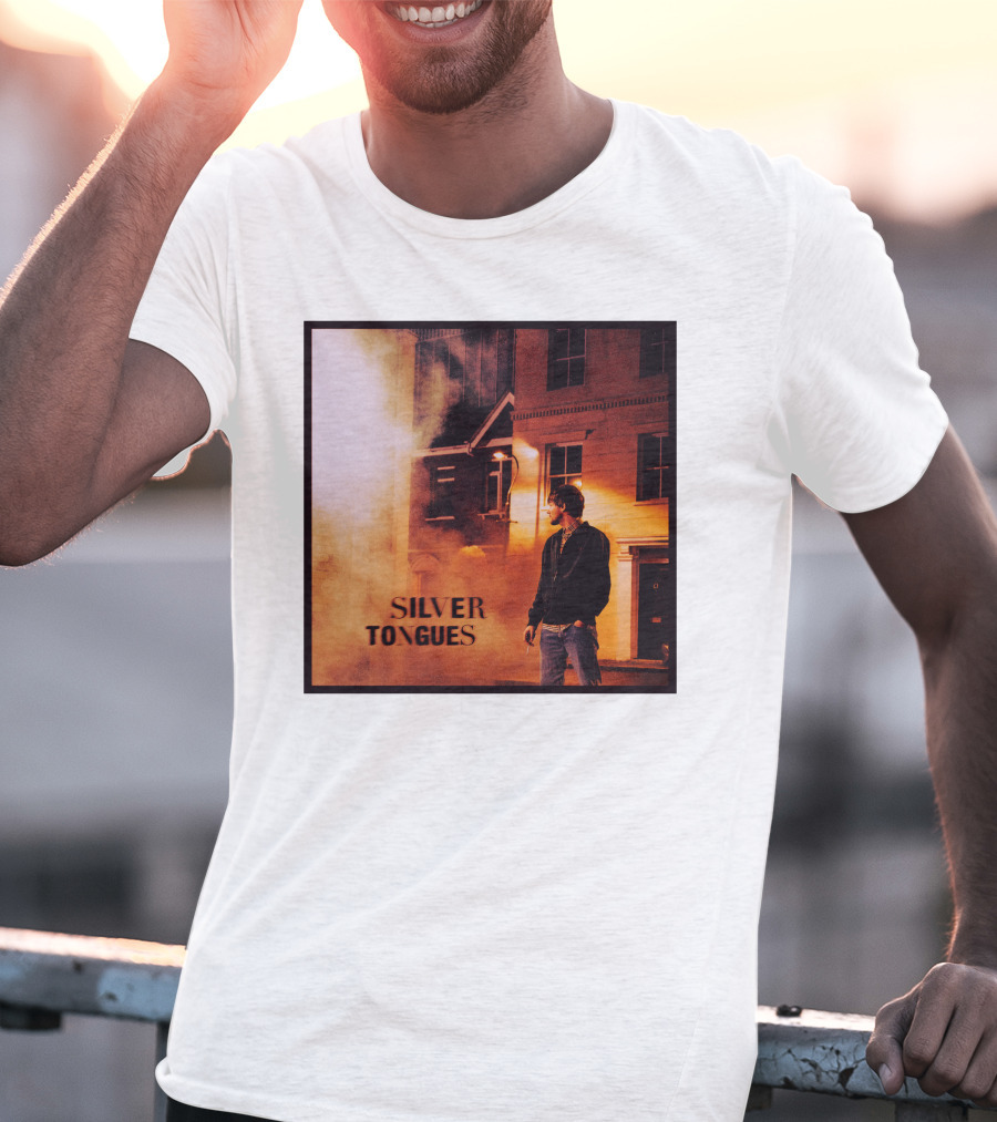 Silver Tongues Urban Night Scene T-Shirt