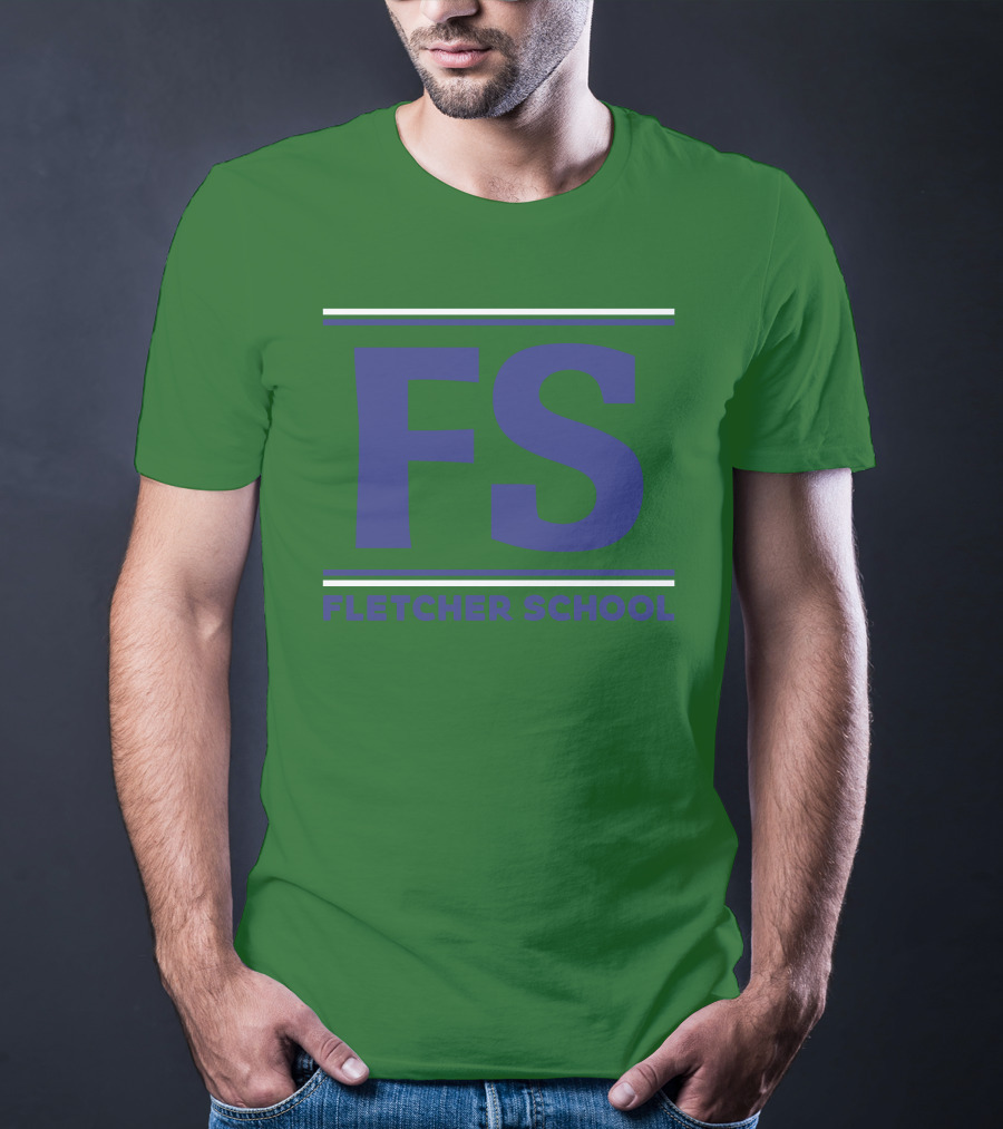 FS Fletcher School Green Background T-Shirt