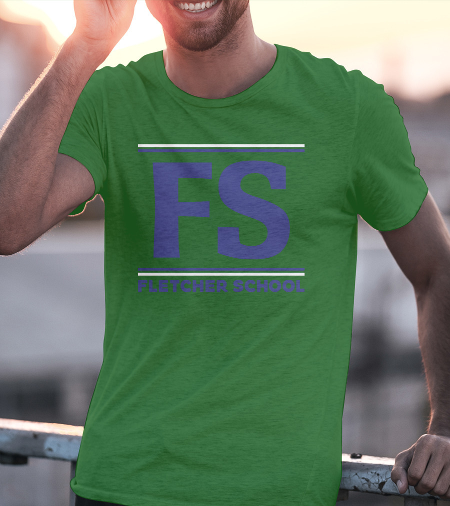 FS Fletcher School Green Background T-Shirt