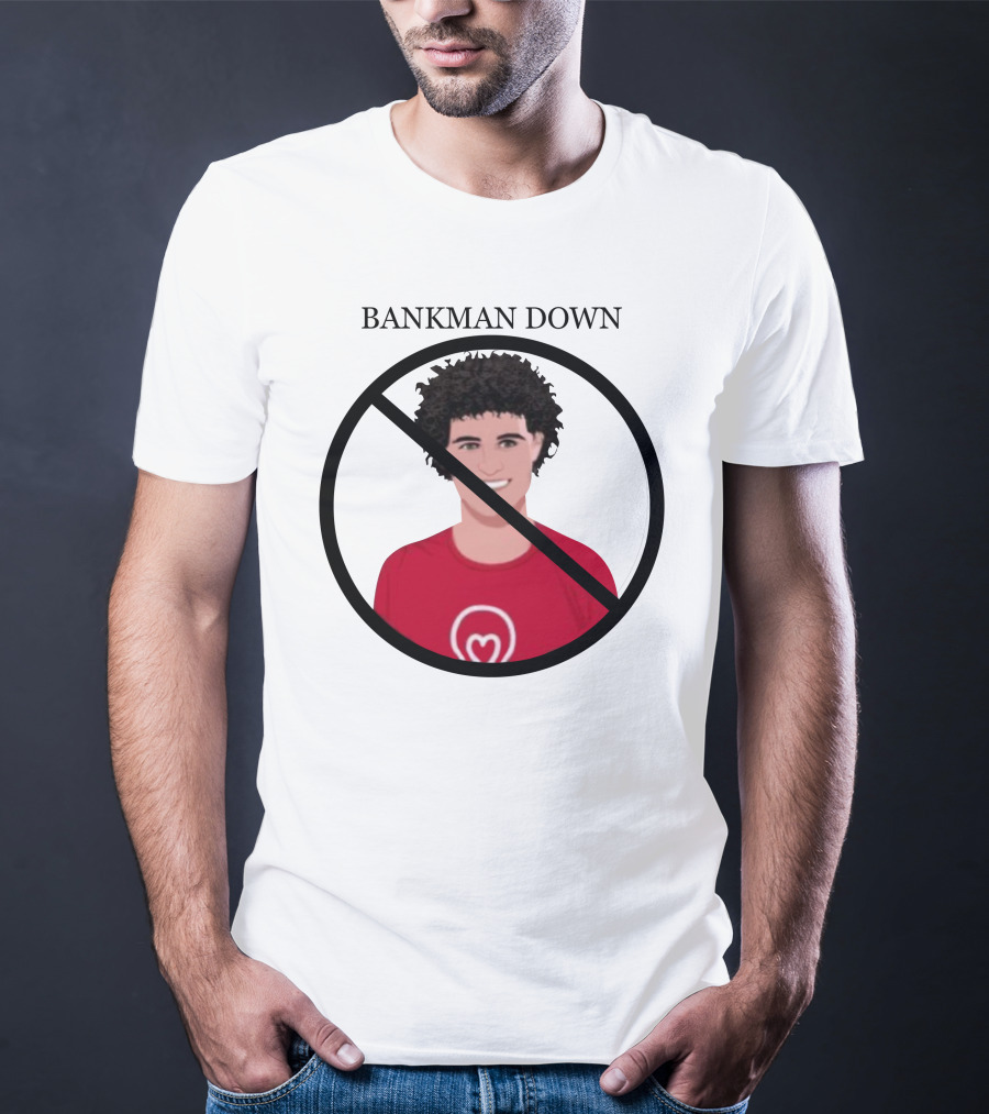 BANKMAN DOWN Red No Symbol Heart T-Shirt