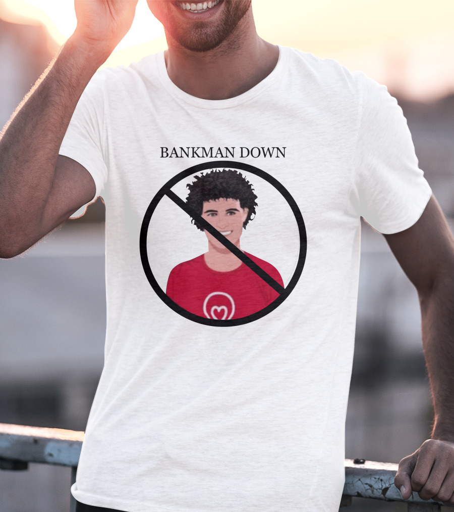 BANKMAN DOWN Red No Symbol Heart T-Shirt