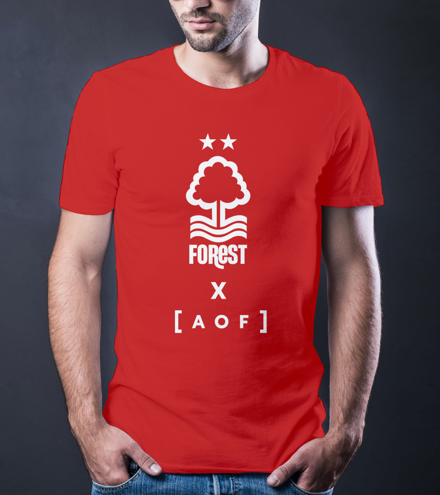 Forest X AOF Nottingham Collaboration Two Stars T-Shirt