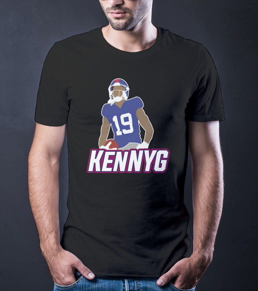 KENNYG 19 Football Player T-Shirt
