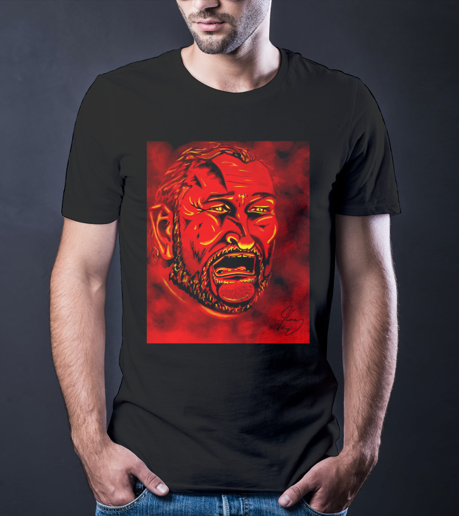 Ted Cruz Hell Red Cartoon Caricature Roast T-Shirt