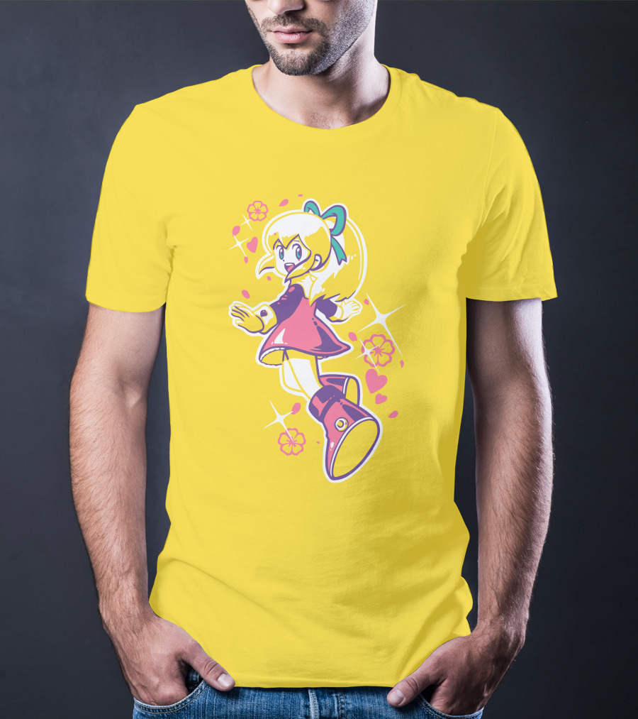 Good Luck Out There Cute Anime Girl With Flowers And Hearts T-Shirt