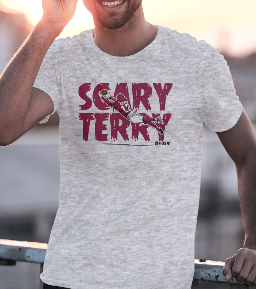 Scary Terry NFLPA Football Player Dive Catch T-Shirt