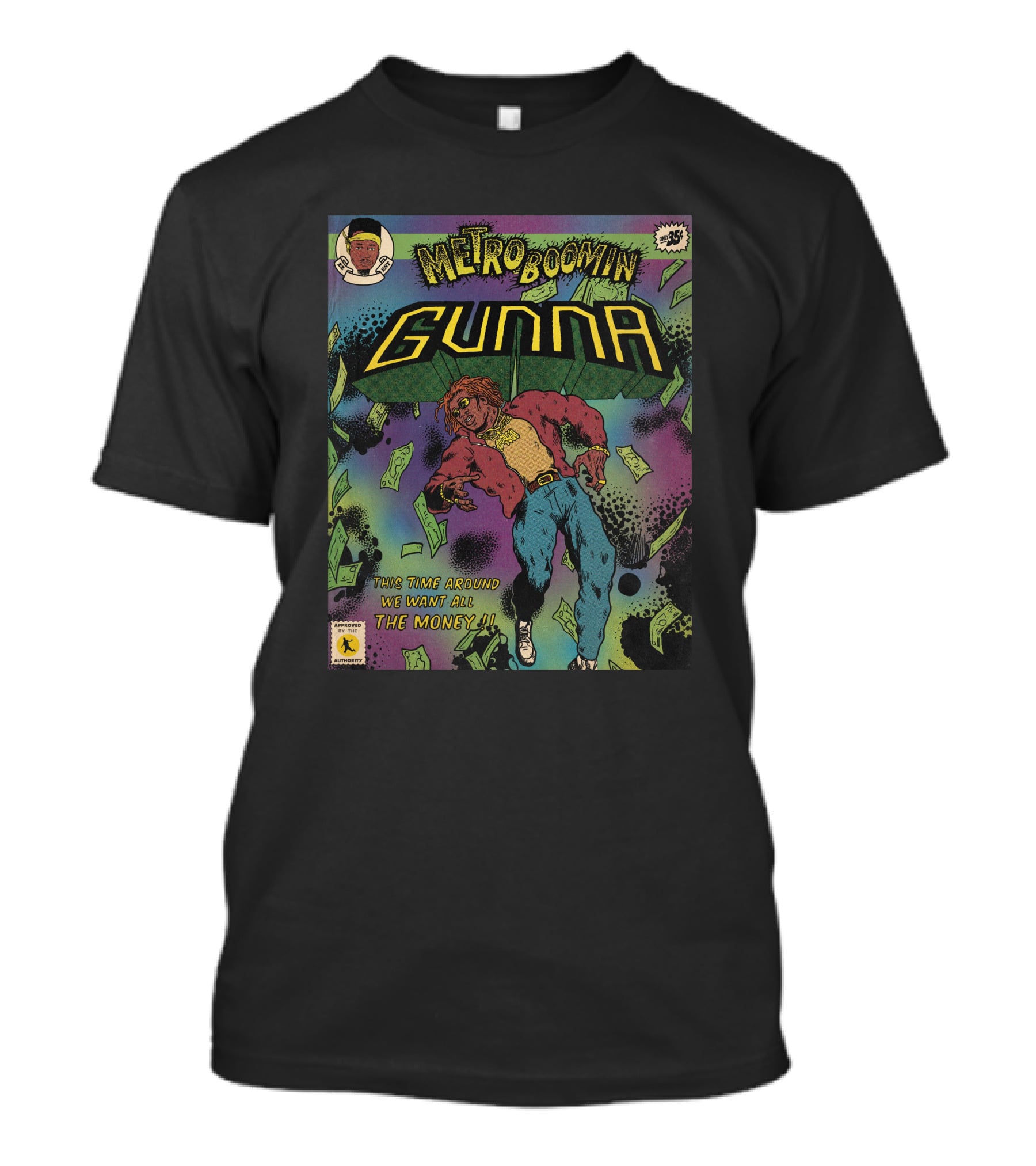 Metro Boomin Gunna Comic Style We Want All The Money T-Shirt