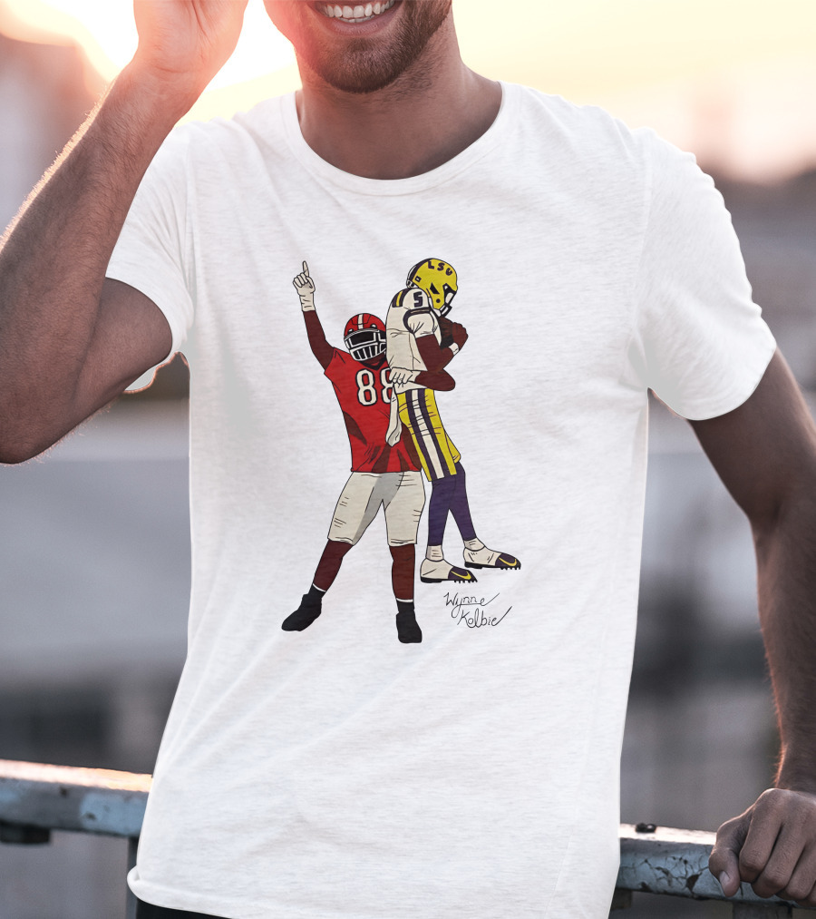 Jalen Carter Wynne Kelbie LSU Georgia Football 88 5 T-Shirt