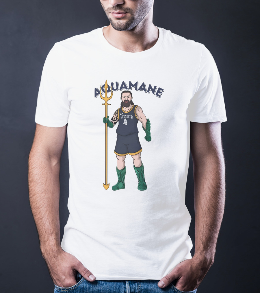 Aquamane Steven Adams Memphis Basketball Number 4 T-Shirt