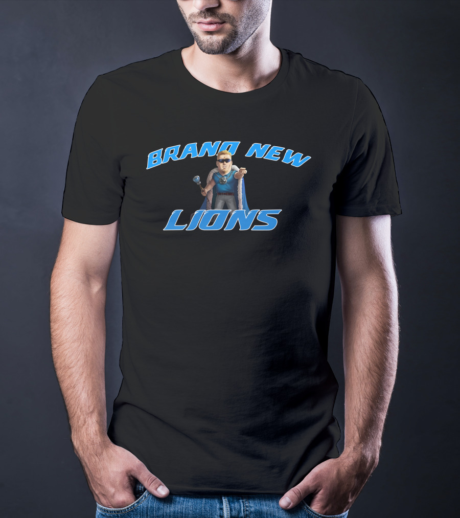 BRAND NEW LIONS Blue Cape Hero With Scepter T-Shirt