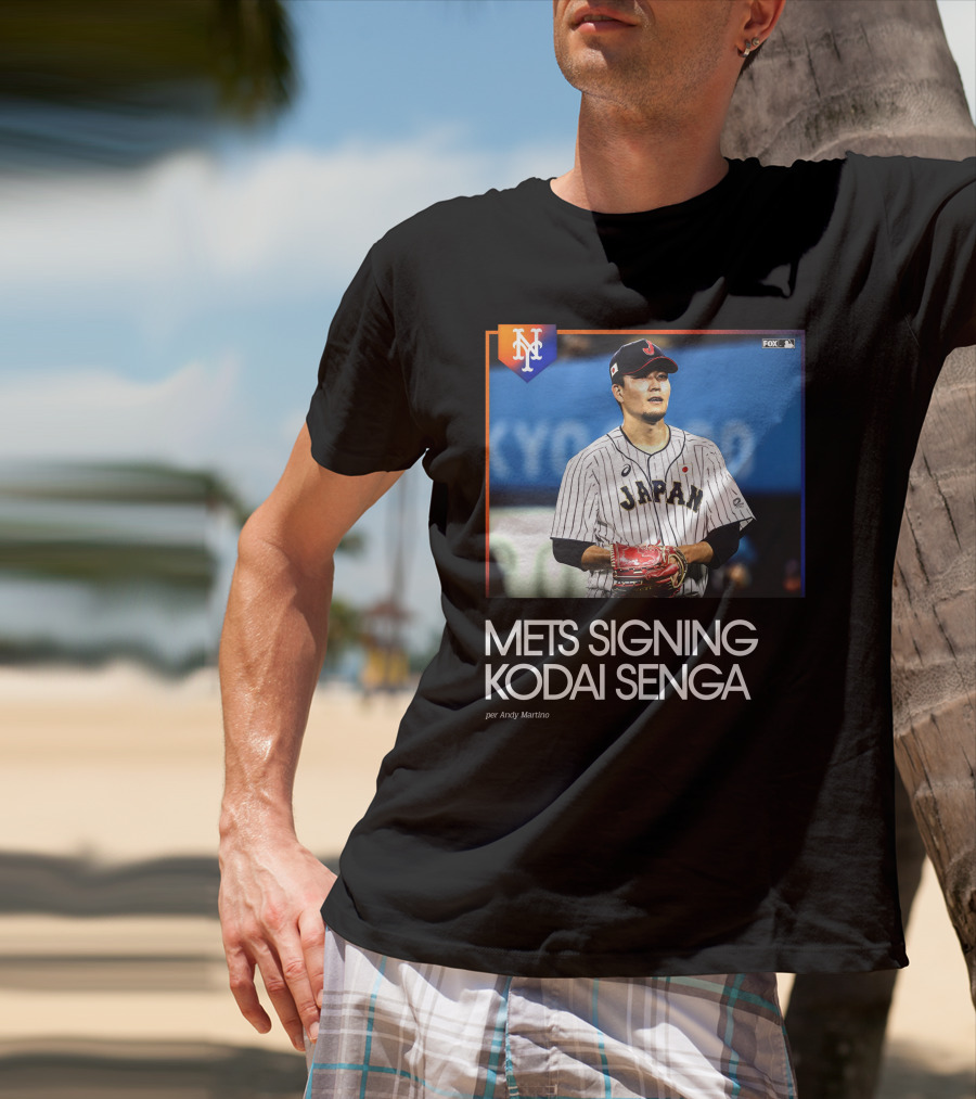 Mets Signing Kodai Senga Japan Baseball Fox MLB Andy Martino T-Shirt