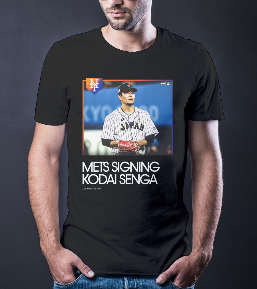 Mets Signing Kodai Senga Japan Baseball Fox MLB Andy Martino T-Shirt