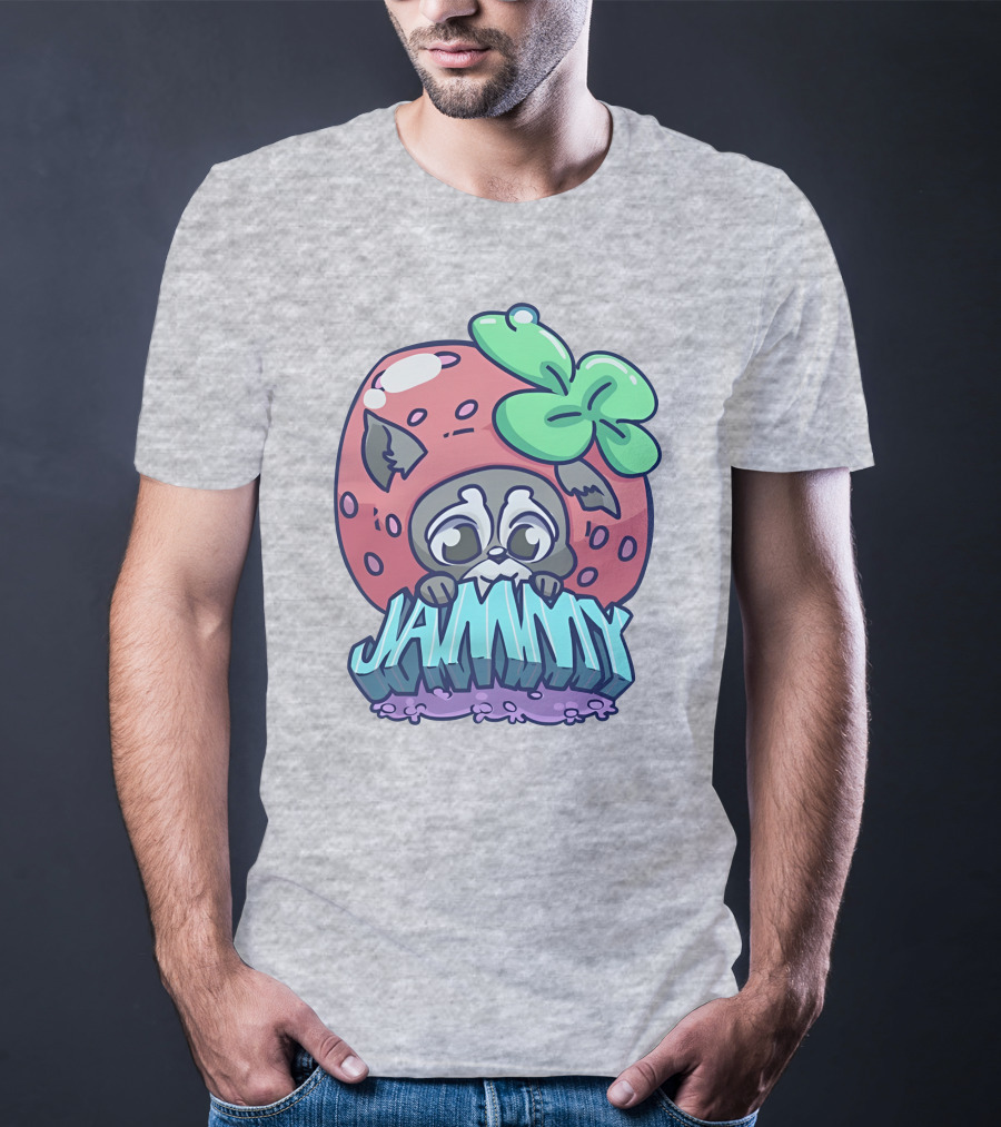 Jamplan Shop Jammin' Cute Strawberry Animal Jammy T-Shirt
