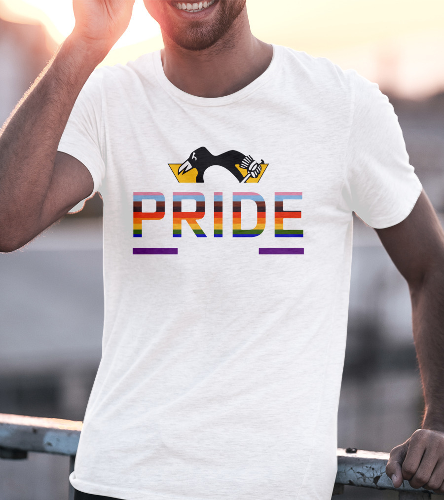 Pittsburgh Penguins Pride Game Rainbow T-Shirt