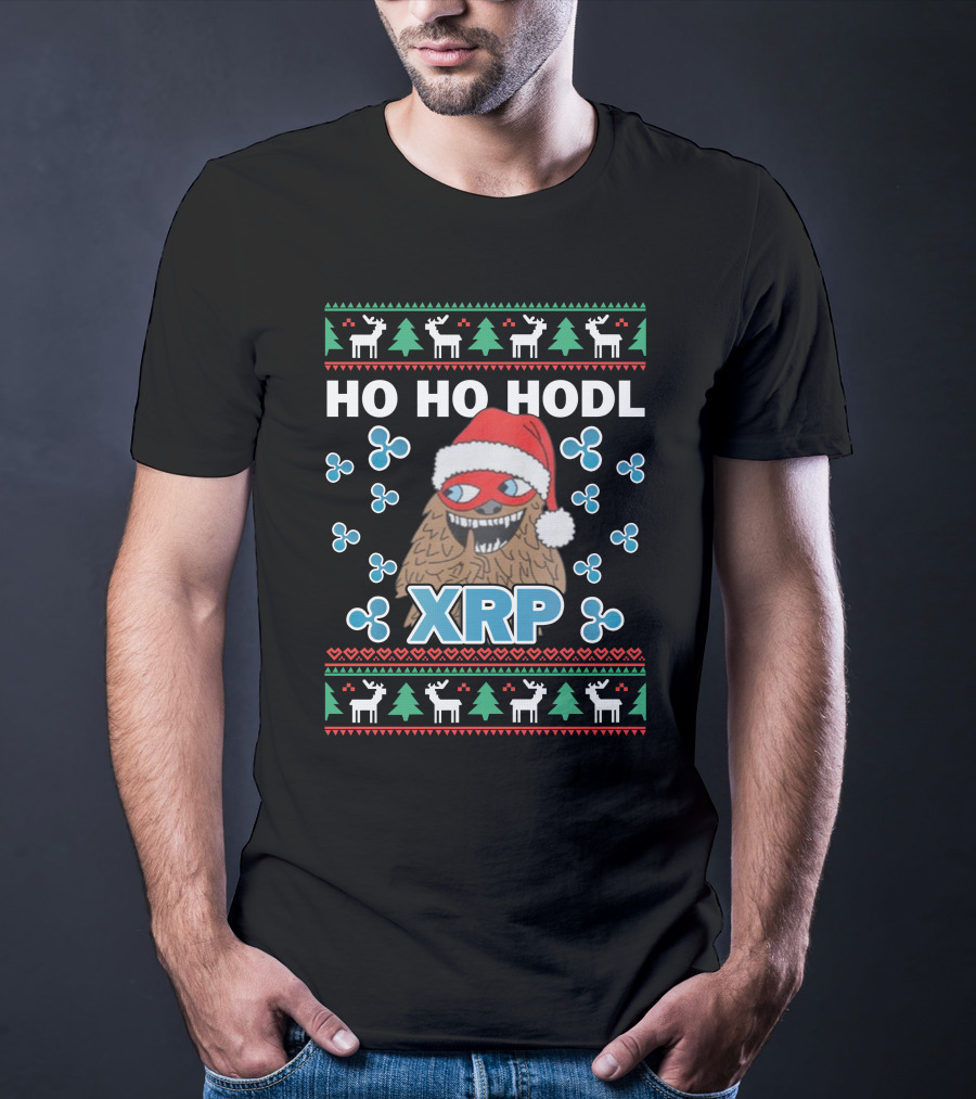HO HO HODL XRP Ugly Christmas T-Shirt