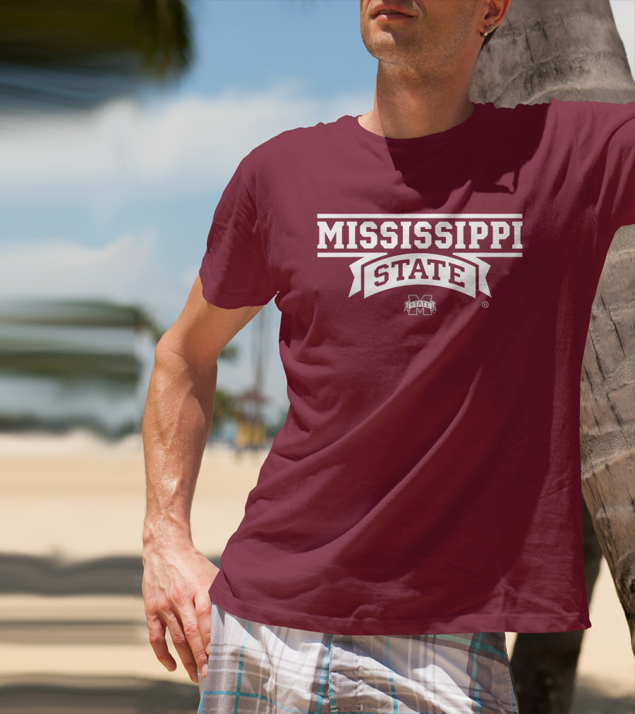 Mississippi State University Bulldogs M State Wordmark T-Shirt