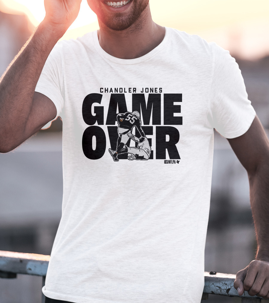 Chandler Jones Game Over NFLPA 55 Player Tackle T-Shirt