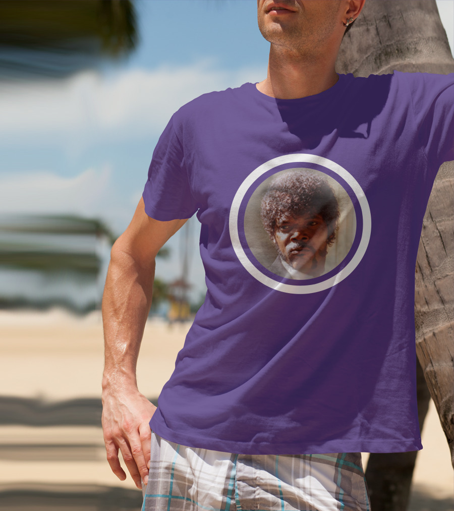 Pulp Fiction Jules Winfield Samuel L Jackson Iconic Face T-Shirt