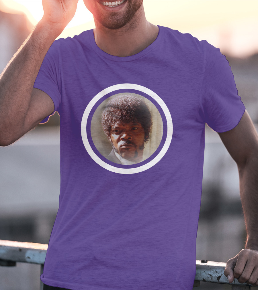 Pulp Fiction Jules Winfield Samuel L Jackson Iconic Face T-Shirt