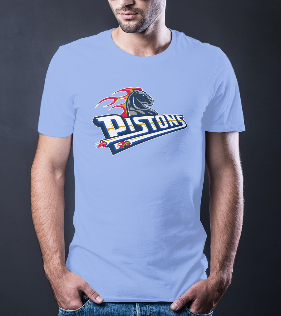 Pistons Horse Flames T-Shirt