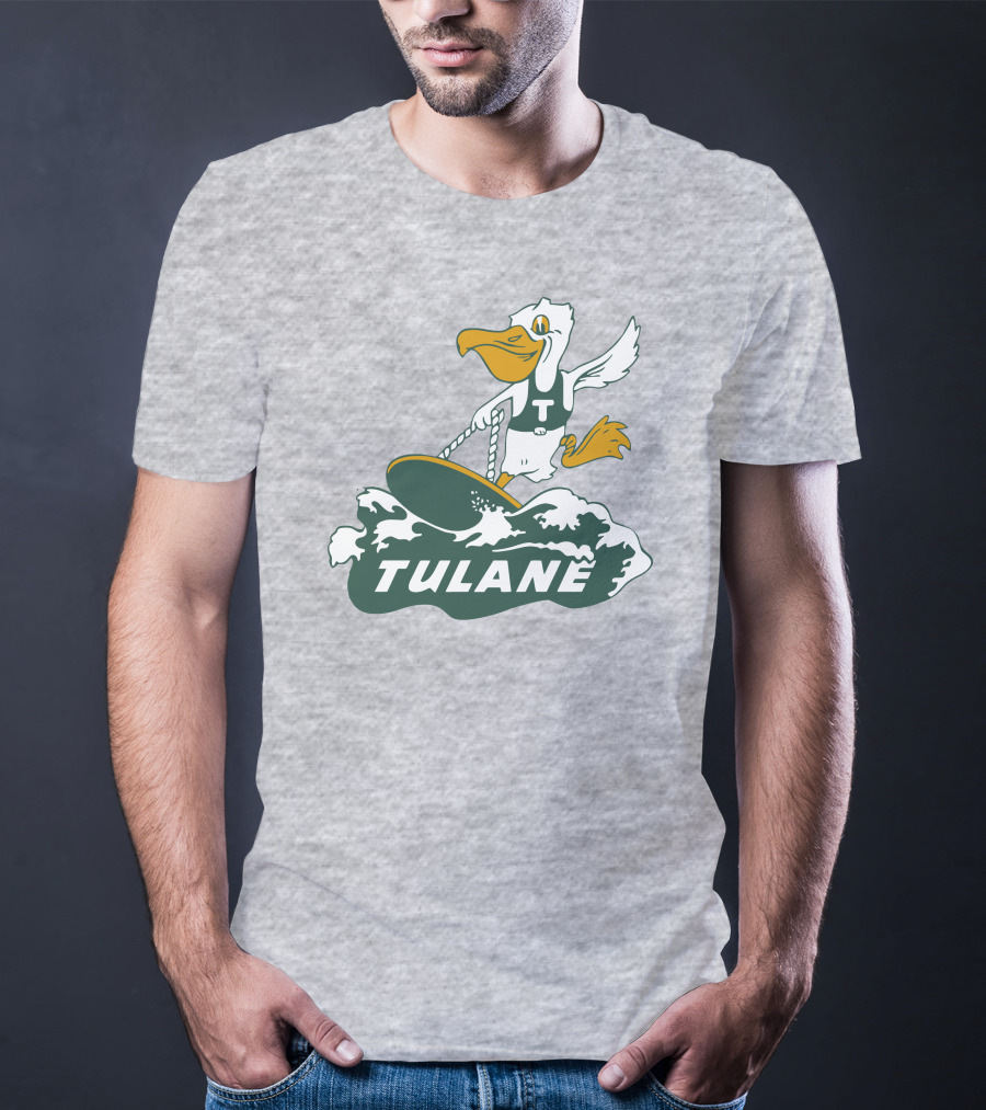 Vintage Tulane Surfing Pelican T-Shirt